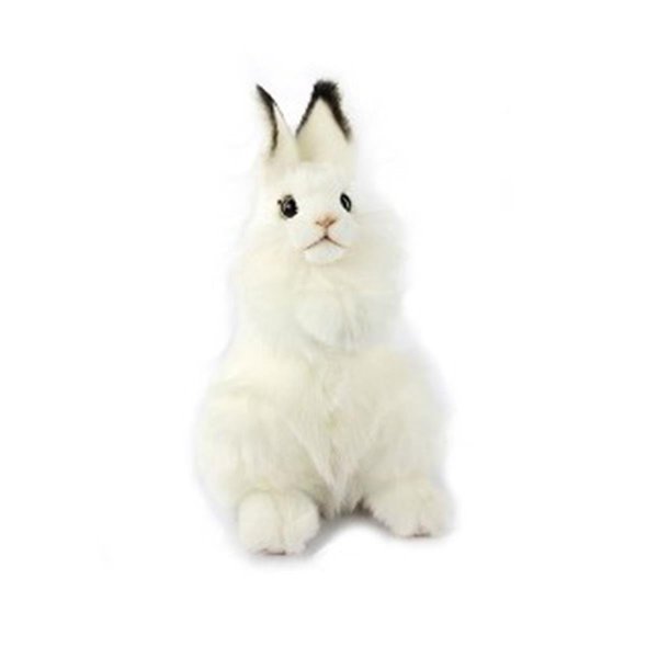 Hansa 9.6 in. Bunny Plush ToysWhite 7448